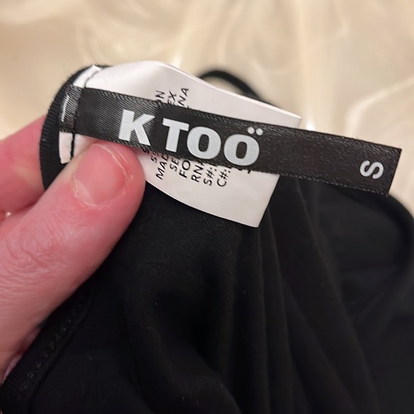 Sleek and comfortable black unitard. Spaghetti strap shoulders. New. - Picture 7 of 7